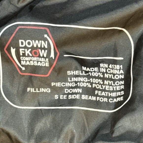 Down FkOW Women's Blue Down Feather Puffer Jacket Medium Winter Coat Technical - Picture 6 of 16